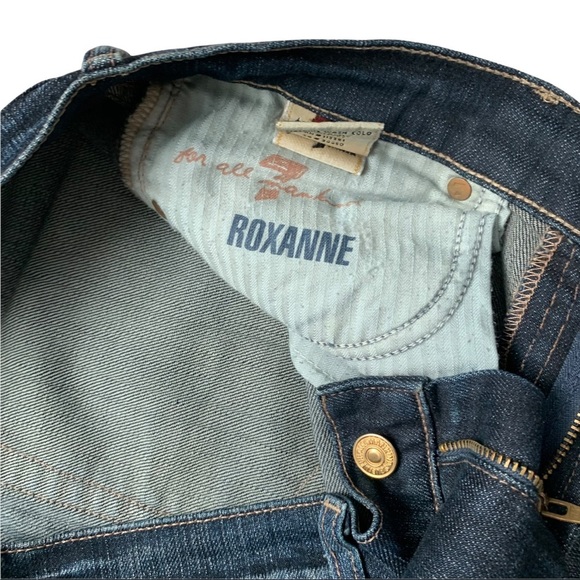 7 for all Mankind Roxanne Jeans Dark Wash Mid Rise Slim Leg Size 29 - Picture 9 of 12